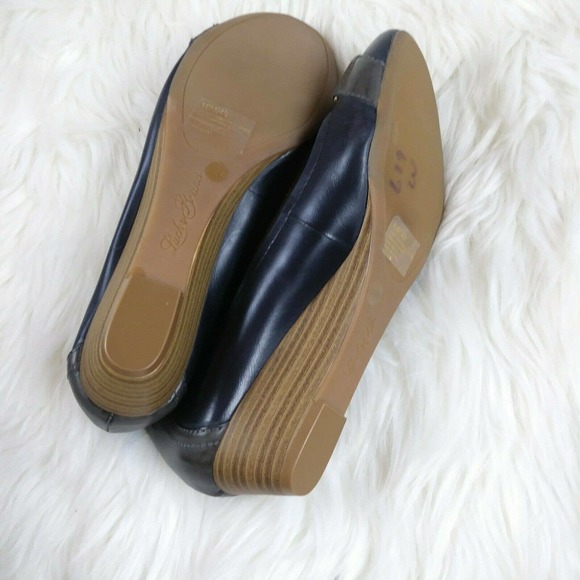 Lucky Brand Leather Colorblock Ballet Flats Fiona - Picture 7 of 8